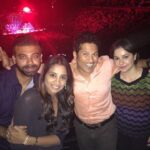 Sachin Tendulkar Instagram - Friends are forever - with Amit Bhatia and Vanisha, enjoyed the #NeilDiamond show!
