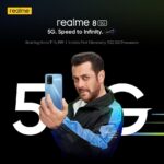 Salman Khan Instagram – Speed ho to aisi kyuki isse kehte hai ek dum zabardast Speed with India’s First Dimensity 700 5G processor! 
or ye speed milegi aapko #realme8 5G me or vo bhi kamaal ke Slim design ke saath. 
Yahi hota hai jab Power meets style!