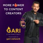 Salman Khan Instagram - Be part of a revolution in Content Creation. There’s a lot happening here: NFT Marketplace + Social Commerce + Short Videos on the Blockchain. All this & much more, powered by $GARI Tokens (Chingari’s In-App Reward Program). Dear Creator Community, time to grow together. 🔥🔥🔥 https://gari.network/ #GARI #CHINGARI