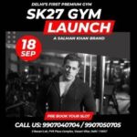 Salman Khan Instagram - Sk 27 gym opening in Vasant Vihar delhi today congrats do take extra precautions n care to stay fit n safe . @sk27gym_vasantvihar @sk27gym