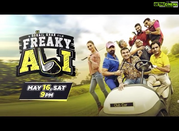 Salman Khan Instagram - Zubaan se zyaada akal hai fast, Ali karega comedy ka blast. Ghar baithe baithe dekhiye the World Television Premiere of Freaky Ali aaj raat 9 baje, only on @andpicturesin #FreakyAliOnANDPictures @nawazuddin._siddiqui @arbaazkhanofficial @iamamyjackson @sohailkhanofficial @nikitindheer @karishmakotak26