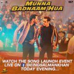 Salman Khan Instagram – Taiyyar ho jao saal ke sabse zabardast event k liye, live! Aate hain… #MunnaBadnaamHuaOutToday
 @arbaazkhanofficial @aslisona @saieemmanjrekar @warinahussain @prabhudevaofficial @kichchasudeepa @nikhildwivedi25 @thesajidwajid @badboyshah @imkamaalkhan @mamtamuzik @danishsabri12 @vaibhavi.merchant @skfilmsofficial @saffron_bm @tseries.official @setwetstyling