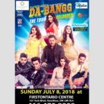 Salman Khan Instagram - #Toronto ! See you on Sunday . Be there for the #DabanggTour ! Tickets and more info on: ticketmaster.ca #DabanggReloaded @DabanggReloaded2018 @zeeamericas @sahilpromotions @beingbhav @thejaevents @SohailKhanofficial