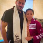 Salman Khan Instagram - Happy for u silver medalist @mirabai_chanu .. lovely meeting with u … best wishes always!