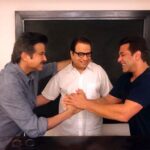 Salman Khan Instagram - Inke Aane se Race 3 ka cast aur ho gaya jhakas @anilskapoor @RameshTaurani #Race3
