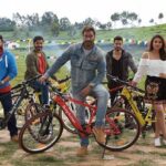 Salman Khan Instagram - Thank you @ajaydevgn #RohitShetty @tusshark89 @arshad_warsi @ParineetiChopra @shreyastalpade27 for using the #BeingHumanEcycle in #GolmaalAgain