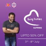 Salman Khan Instagram - It’s that time of the year again! Fill your carts with all you can from Being Human Clothing, up to 50% off on Myntra & www.beinghumanclothing.com    #BounceBack with a wardrobe upgrade, shop now: https://www.myntra.com/being-human