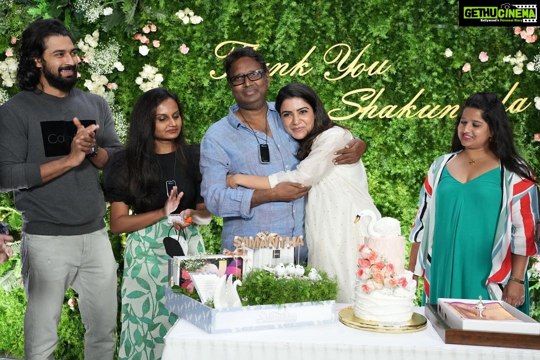 Samantha Instagram - And it’s a wrap on Shaakuntalam !! This film will stay with me for the rest of my life .As a little girl I believed in fairy tales .. not much has changed .I still do ❤️.... and @gunasekhar1 sir my fairy godfather ☺️ making my dream a reality . When he narrated this film to me I was immediately transported to a most beautiful world .. the world of Shaakuntalam.. a world like no other. But I was nervous and scared .Was it possible for us to create such beauty on celluloid.?? Today as I say my goodbyes , I have such an immense feeling of love and gratitude ,to this absolutely incredible human @gunasekhar1 sir ,for he has created a world that has exceeded all my expectations .The inner child in me is dancing with joy. Thankyou sir and thank you to the best team ever The most amazing @neeta_lulla for putting her heart and soul into creating #Shaakuntalam I really don’t know what I would have done without you maam ❤️ My strong all women team @neelima_guna @hanshithareddy @ragini_guna 🔥🔥🔥 And our Prince charming @devmohanofficial 🤴🏽 I feel like the most special girl in the world today ❤️