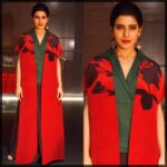 Samantha Instagram - Outfit @payalkhandwala Earrings @suhanipittie Styled by @jukalker @6shweta makeup @tokala.ravi hair @chakrapu.madhu for an event in hyd #iwearhandloom