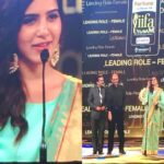 Samantha Instagram – Thankyou #iifa #bestactressaward  #Aa..aa  #blessed ❤️❤️❤️