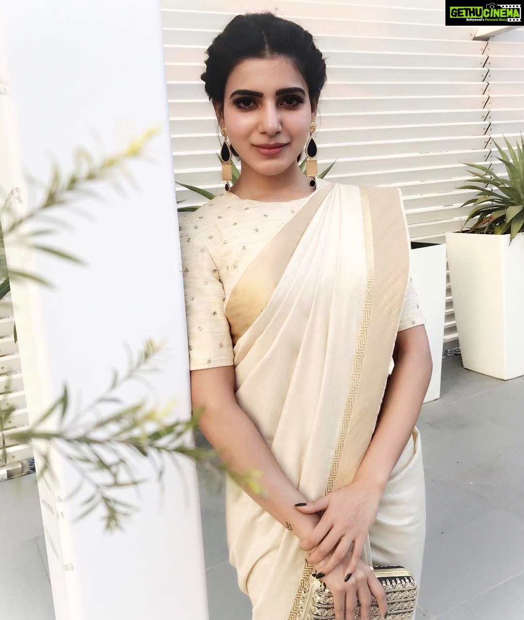 Samantha Instagram - My love affair with the saree ...