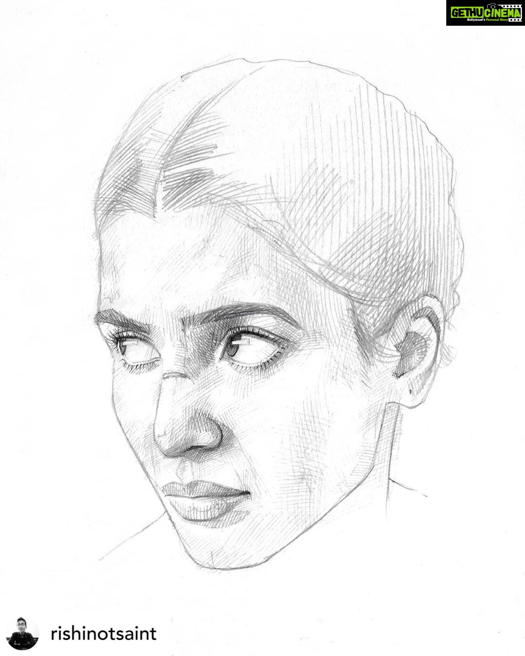 Fascinating Pencil Portrait Sketch Of Stunning SAMANTHA RUTH PRABHU Done By  FAN-tastic Artist & Fan Fr… | Portrait sketches, Beauty art drawings,  Celebrity drawings