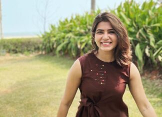 Samantha Instagram - The joy in being able to pause and re-center .. In @saaki.world 💜