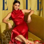 Samantha Instagram - Cover girl 😊 • @elleindia #ELLEDigitalCoverStar: After a crackling 11-year career in the southern film industry, Samantha Ruth Prabhu @samantharuthprabhuoffl has now embarked on the second phase of her journey. Professionally, we see her overcoming her fears, breaking free of the girl-next-door trope, which has latched on to her since her magical debut in Ye Maaya Chesave (2010), as well as the victim-turns-victor stereotype favoured by "heroine-oriented" films. "I've always fought being typecast as the bubbly, cute, non-threatening persona," says Samantha. Head to the 🔗 in bio to learn more about the Southern superstar. ⁠ _______________________________________________⁠ ​​On @samantharuthprabhuoffl: Cara cowl dress by @arokaofficial; earrings, bracelet and rings by @miabytanishq; shoes by @aldo_shoes⁠ _______________________________________________⁠ Content director & Editor: @kamna.malik⁠ Photographer: @taras84⁠ Fashion editor: @zohacastelino⁠ Hair & make up: @avnirambhia⁠ Words: @kavereeb⁠ Cover design: @nidhinagvekar_⁠ Marketing head: @ekta_ashar⁠ Production: @ikp.insta⁠ Assisted by: @komal_shetty_, @priyuta_ (styling),⁠ @alizaafatmaa⁠ (editorial)⁠ Actor’s PR agency: @think_talkies⁠ Set furniture & fabric: Royale sofas by @asianpaints and @beautifulhomes.india, Ador & PURE-Royale fabrics collection by @asianpaints, @beautifulhomes.india and @purefinefabrics.in⁠ _______________________________________________⁠ #ELLEIndia #SamanthaPrabhu #Celebrity #Bollywood #CoverStar⁠