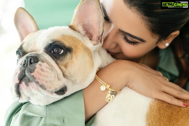 Samantha Instagram - Pure love 🤍 We received over 200 heart touching messages for the contest and I’m so glad there are so many of us that share this unconditional bond with our pooch! Saaki x Hash collection is live now! @saaki.world @cupa_india