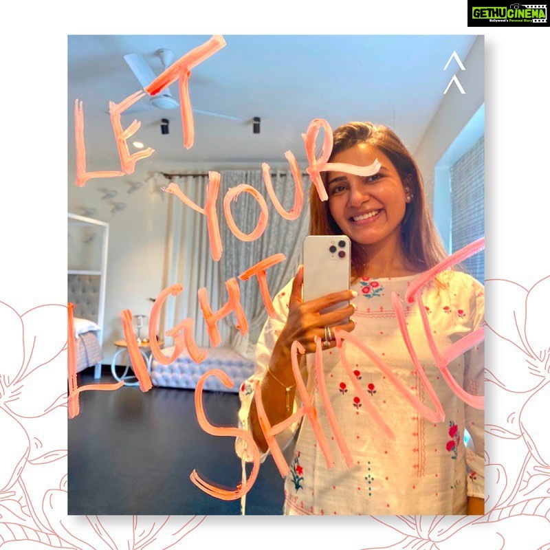 Samantha Instagram - You did not come to serve . You came to create and to SHINE .. @saaki.world