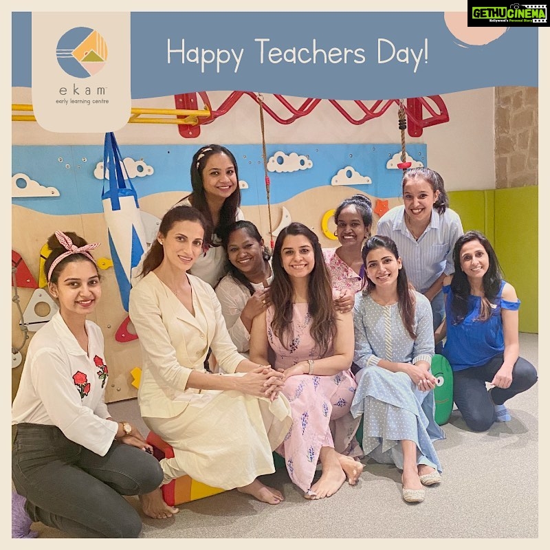 Samantha Instagram - To the world you may be just a teacher, but to your students, you are a HERO! A big shout out to all the teachers who encourage minds to think, hands to create & hearts to love! HAPPY TEACHERS DAY! #EkamELC #teachersareheroes #happyteachersday #superpower . A big Thankyou to my wonderful team at @ekamearlylearning .. I am so grateful and inspired by your passion to make a difference in the lives of our little ones 💯❤️