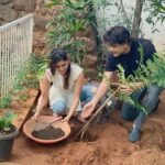 Samantha Instagram – I’ve accepted #HaraHaiTohBharaHai #GreenindiaChallenge 🍃‬
‪from  Nag mama 💚 I planted 3 saplings. Further I am nominating @keerthysureshofficial @rashmika_mandanna @shilpareddy.official to plant 3 trees & continue the chain special thanks to @MPsantoshtrs garu for taking this intiative.