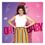 Samantha Instagram - Congratulations to #sureshproductions on completing 55 years of an absolutely legendary journey. I'm very happy to be a part of their next. Here's introducing you all to #Swathi from #OhBaby @nandureddyy enjoyment maamul ga undadu😝😉 @peoplemediafactory | @gurufilms1 .. releasing soon