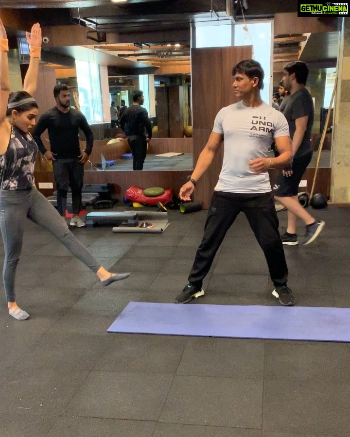 Samantha Instagram - Day 3 π€ΈββοΈ ...πππ @jackson_master1 #apollolifestudio .. unless you try to do something beyond what youβre already good at you will never grow - A learner
