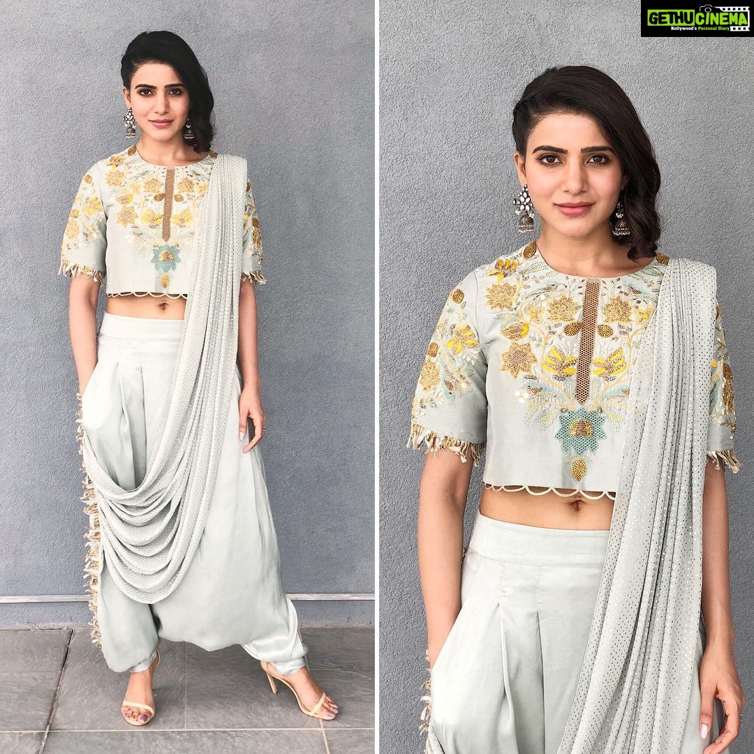Samantha Instagram - For the launch of the galaxy s9 in Hyderabad .. styled by @stylebyami @payalsinghal @curiocottagejewelry ❤️❤️