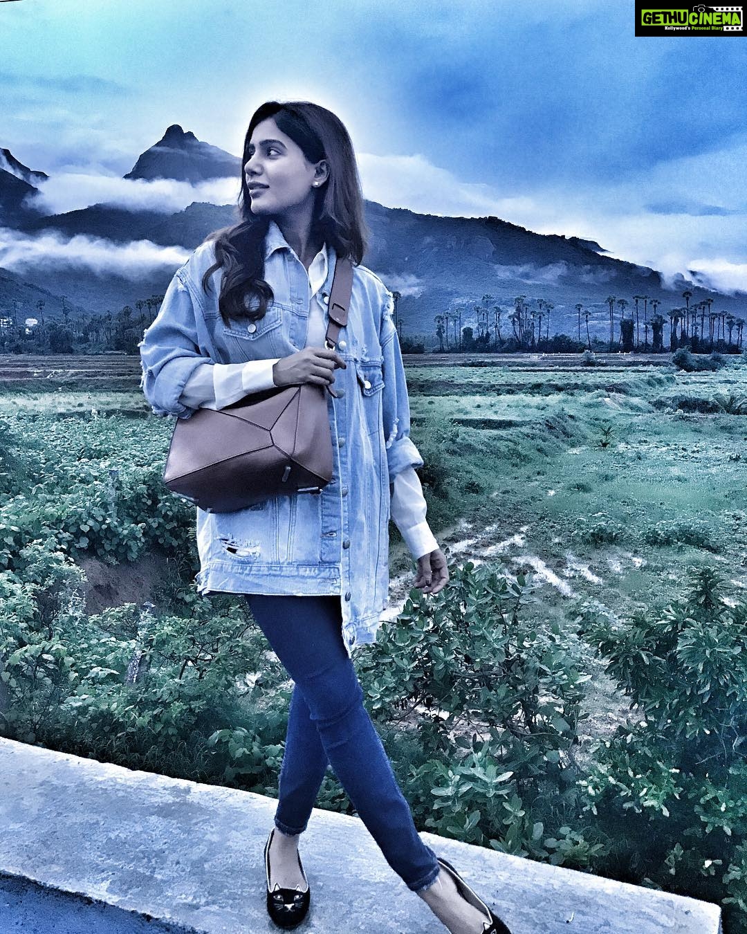 Samantha Instagram - Head in the clouds but my gravity centred .#hellodecember Courtalam, Tamil Nadu, India