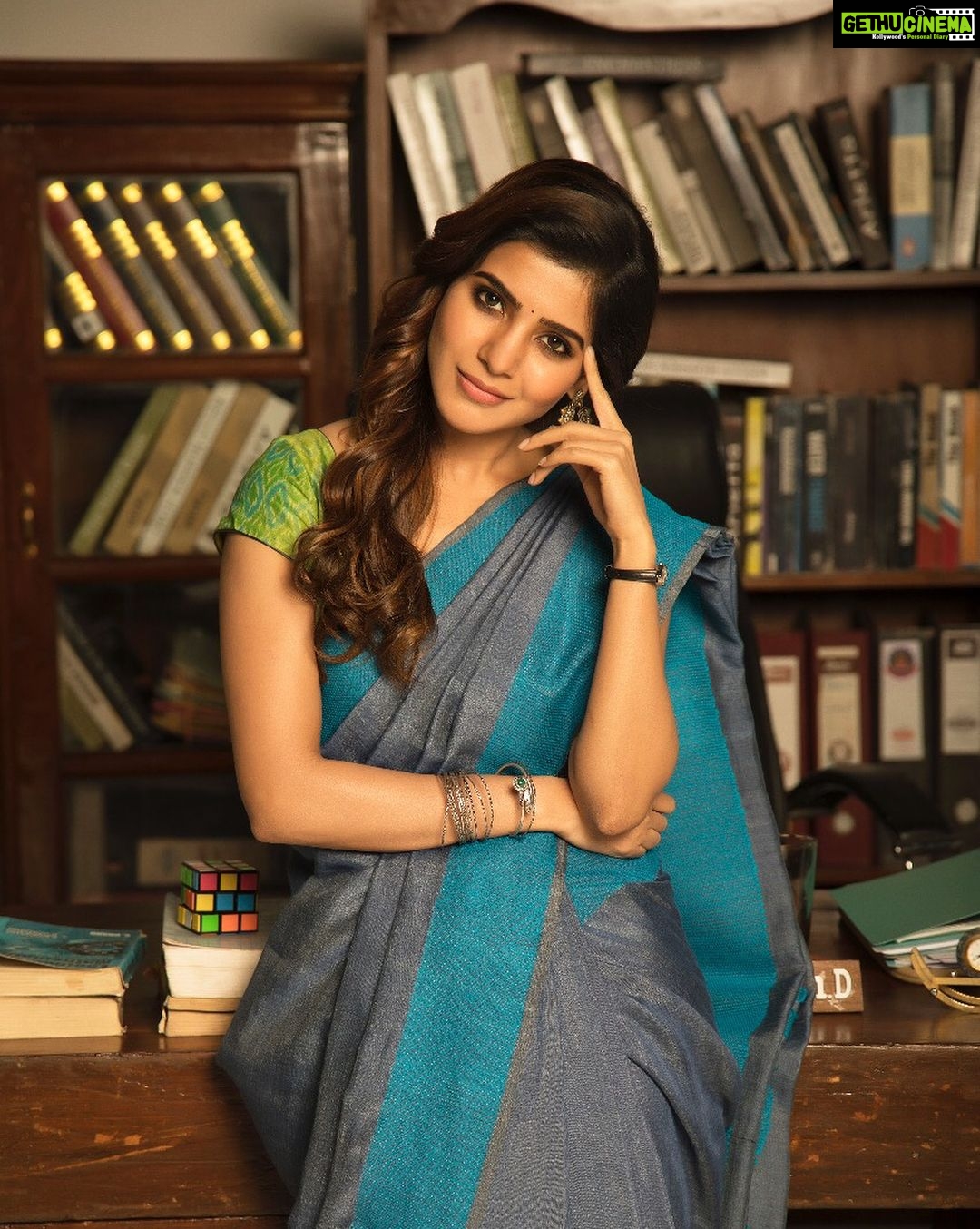 Samantha Instagram - #irumbuthirai #flonnov18 #mithran #vishal #arjun 😁❤️ @neeraja.kona #wewearhandloom