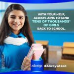 Sarah Khan Instagram - What a beautiful outcome for our efforts to keep our girls #AlwaysAzad, tens of thousands of girls will now be able to take their classes without having to worry about periods. Thank you for all your contribution! Karachi, Pakistan