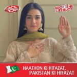 Sarah Khan Instagram - Iss 14th August ehed karein k saath mil kar hum kareingay Haathon ki Hifazat, aur Pakistan ki Hifazat. I nominate @furqankqureshi @imranashrafawan and @shaziawajahat to come and join me in this movement of #HaathonKiHifazatPakistanKiHifazat. #Dothelifebuoy Karachi, Pakistan