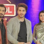 Sarah Khan Instagram - @khanahsanofficial It was utter fun being on your show with GaitiAra’s Salar @shahzadsheikh37 ! You have impeccable manners. Good show! 👏🏻 #bolnightswithahsankhan