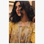 Sarah Khan Instagram - @bandkhirkiyan #bts #comingsoon Wearing @humaadnan 💕
