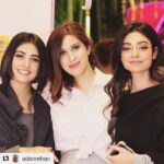 Sarah Khan Instagram - #Repost @adenrehan with @get_repost ・・・ With the most sweetest duo @sarahkhanofficial and @noorzafarkhann 💖 #HoneyDipped #Cuties #SisterAct #pakistanidramacelebrities #SarahKhan #NoorKhan