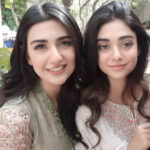 Sarah Khan Instagram - Me and @noorzafarkhanofficial shooting for @mariabofficial Eid Collection ✨ #superexcited #EidPret