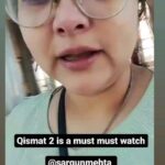 Sargun Mehta Instagram – Tuhade reviews … bakamaal thank you thank you .. we love you too.

QISMAT 2 …❤❤❤❤ IN THEATRES NEAR YOU .