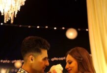 Sargun Mehta Instagram - Meri favorite reel .. Thank you #MATSYAthada for special appearance @ravidubey2312 Outfit @abhinavmishra_ @quirk_india Jewellery @balkishanjewellers Styled by @d_devraj
