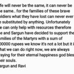 Sargun Mehta Instagram – Yes we could have done this privately …but we too got inspired to take action and contribute whatever little we could because we saw one of our peers post …I hope it inspires others to contribute and support ..
#JaiHind #JaiBharat #pulwama