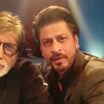 Shah Rukh Khan Instagram - T4018 - एक ऐतिहासिक पल @amitabhbachchan sir के साथ | Amidst all the fun, love and talk...we also have a selfie video together!
