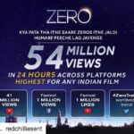 Shah Rukh Khan Instagram - #Repost @redchilliesent ・・・ 54 Million in 24 hours! Thank you so much for watching and loving the trailer! ‪@iamsrk‬ ‪@anushkasharma‬ ‪@katrinakaif‬ ‪@aanandlrai‬ ‪@cypplofficial Keep watching and sharing! Link in bio. ‪#ZeroTrailer54Mn24Hours‬
