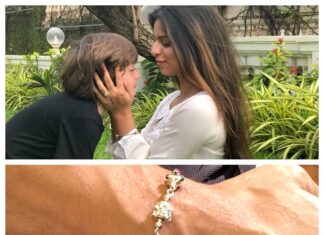 Shah Rukh Khan Instagram - Raakhi done...with a promise in the family to respect all women. Respect for women will make u inspired, make u tender hearted & morally strong. Happy Raakhi to all ye bros out there...& respect to all sisters.