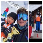 Shah Rukh Khan Instagram - A lovely holiday climaxed with the new Speed Skiing champion of the world by my side.