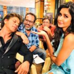 Shah Rukh Khan Instagram - When the company is sooo scintillating & exciting that u can’t keep ur eyes open! Serves them right for calling me to early morning shoots for #Zero ( Pic courtesy: @katrinakaif my media manager )