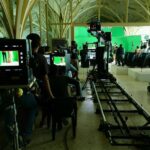 Shah Rukh Khan Instagram - From the sets of @aanandlrai film. Techno Dolly,chroma screens & gizmos galore...