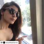 Shah Rukh Khan Instagram - I am going to report her for stalking me!!! #Repost @anushkasharma (@get_repost) ・・・ 👉🏼 I spot SRKs vanity van at yrf studio aaaahah!