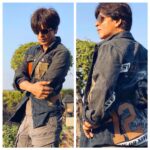 Shah Rukh Khan Instagram - Thanks again @karanjohar for The Dust of Gods jacket. Will never be able to match your Fashionista sense of style...but trying....( somebody get me my heels!! )