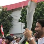 Shaheer Sheikh Instagram - A moment i will cherish for the rest of my life. The first Indian torch bearer of the 18th Asian Games indonesia. 2 years back same day. #shaheersheikh