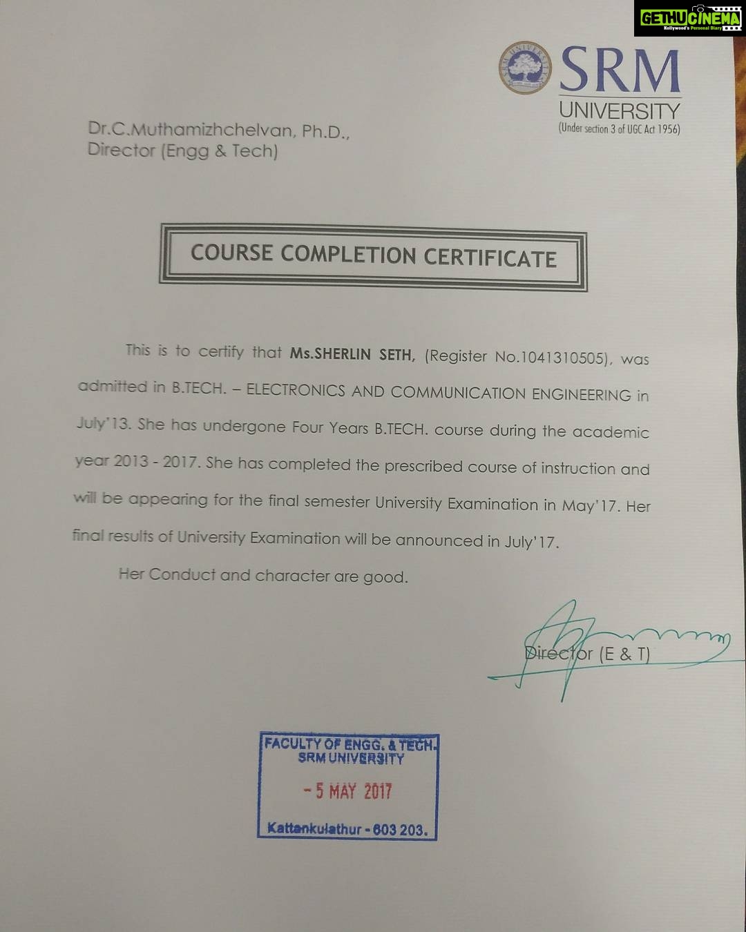 Sherlin Seth Instagram - Finally! end of an era. These four years of my college have been a life changing experience for me. @tamilnadu you have been good to me and I will make you proud. @srmuniversity you will be missed deeply. A big hug and Thankyou to all the wonderful people who have been with me through out this journey. Also a very very grateful Thankyou to my followers on Instagram. Thankyou for believing in me. Your support and love encourages me so much. I shall need it the most during my miss india journey and even after that. Lots of love - Sherlin :) #engineer #ECE #fbbcolorsfeminamissindiatamilnadu2017 @missindiaorg