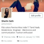 Sherlin Seth Instagram - Hey friends! plz follow me on my twitter account. We will have a multimedia round and I need your support. You have always loved me. Can't Thankyou you enough. @SherlinSeth