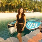 Sherlin Seth Instagram - When your Chachu is cracking jokes and your dad captures a candid shot in the middle of your pose #lakshadweep