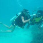 Sherlin Seth Instagram – When you are crazy enough to dance inside the sea 
#scubadiving #lakshadweep