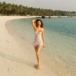 Sherlin Seth Instagram - When the sun is so strong that u can't open your eyes Bt can't stop yourself from posing #lakshadweep #bangaremisland